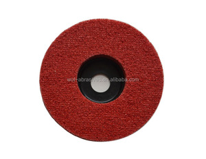 4 Pouce <span class=keywords><strong>x</strong></span> 16mm 9 P/U5 Abrasif Rouge Couleur Disque à Polir En Nylon Pour Acier Inoxydable - Product Image 3
