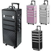 Caja de transporte portátil para cosméticos, estuche de maquillaje para peluquería
