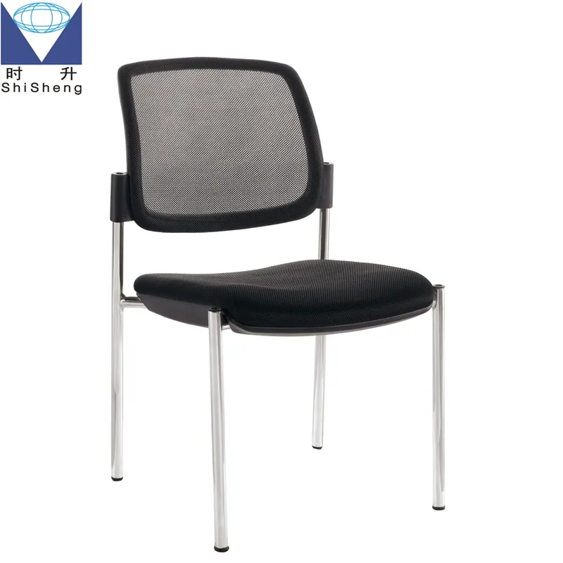 Простой дизайн, сетчатый тканевый стул для посетителей, офисный стул для встреч