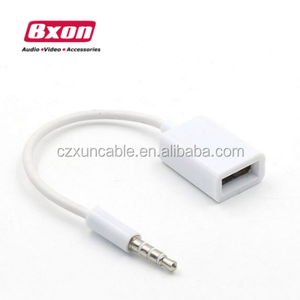 USB Female to AUX 3.5mm Male <strong>Jack</strong> Plug <strong>Audio</strong> Converter Adapter Data Cable - Product Image 1