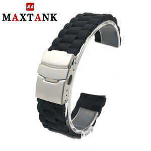 Correas de Reloj de Silicona de 20mm <span class=keywords><strong>22mm</strong></span> con 3 Cuentas, Multicolores, con Logotipo Personalizado, a la Moda - Product Image 1