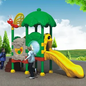 Équipements de jeux professionnels pour enfants, terrain de jeux d'extérieur avec toboggan en plastique, jouets de parc d'attractions pour les petits, 10 pièces