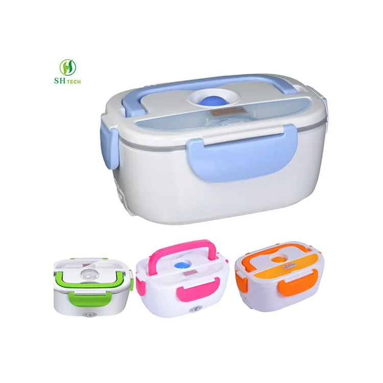 110V/220V 1.05L Plastic Portable Tiffin Bento Thermo Food Warmer Electric Lunch box