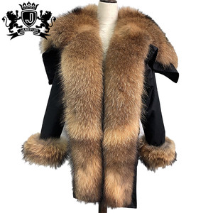 Commercio all'ingrosso Su Ordinazione Reale <span class=keywords><strong>Pelliccia</strong></span> di Procione Polsino Confortevole Classico Inverno di Volpe <span class=keywords><strong>Cappotto</strong></span> di <span class=keywords><strong>Pelliccia</strong></span> <span class=keywords><strong>Con</strong></span> Collo di <span class=keywords><strong>Pelliccia</strong></span> - Product Image 2