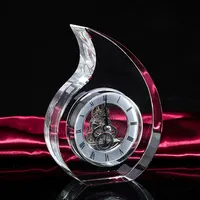 Персонализированные офисные Декоративные настольные часы K9 с кристаллами на заказ, свадебные сувениры, деловые подарки