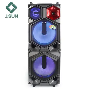 2018 New product 15 inch Portable Trolley Speaker Big Stage Party Speaker System with MIC