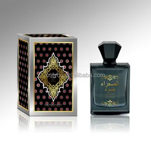 Oem Nieuwe Ontwerpen Arabische Parfum Zwart Glas Spray Europa 100Ml Mannelijke Woody Eau De Parfum Doos Met Liner 5-7 Dagen 10000Pcs 8%