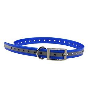 <span class=keywords><strong>Collar</strong></span> de perro de TPU ajustable de alta calidad con hebilla de cinturón de aleación de Zinc patrón sólido plástico de nailon personalizado para caminar de entrenamiento