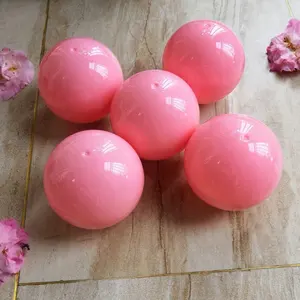 Rosa farbe 60mm kunststoff ball leere kapseln für spielzeug container