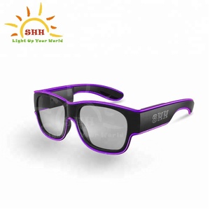Haute Qualité <span class=keywords><strong>EL</strong></span> Fil Lumière USB Lunettes Nouvelle Tendance À La Mode lunettes de Soleil Pour Le Parti et Événements - Product Image 3