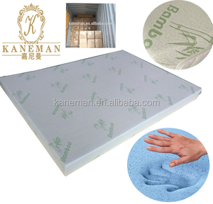 Venta al por mayor de fábrica Gel refrescante con infusión de colchón de espuma viscoelástica Topper King Twin <span class=keywords><strong>XL</strong></span> enrollado en caja - Product Image 1
