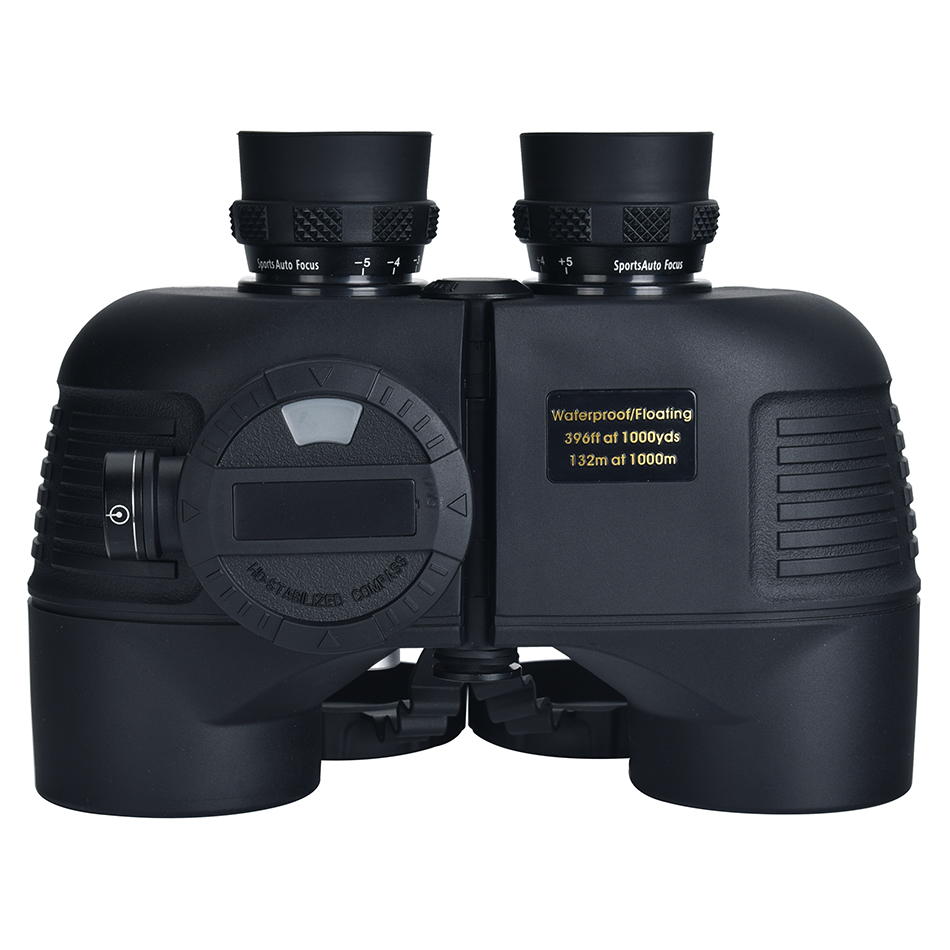 Морской Бинокль 7X50, водонепроницаемый плавающий бинокль с компасом