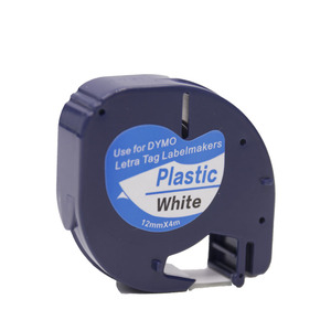 PUTY Compatible <span class=keywords><strong>DYMO</strong></span> <span class=keywords><strong>Letratag</strong></span> tape 91201 (negro sobre blanco, 12mm * 4m) usado para <span class=keywords><strong>Letratag</strong></span> LT-100H LT-100T - Product Image 3