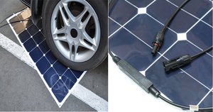 Panneau solaire semi-flexible 50W 12V <span class=keywords><strong>pour</strong></span> voiture, véhicule, <span class=keywords><strong>camping</strong></span>-<span class=keywords><strong>car</strong></span>, <span class=keywords><strong>chargeur</strong></span> <span class=keywords><strong>de</strong></span> <span class=keywords><strong>batterie</strong></span> - Product Image 4