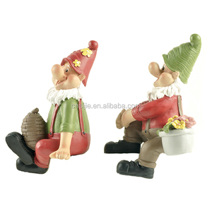 Personnalisé Résine En <span class=keywords><strong>Gros</strong></span> Drôle Nains de Jardin Statues pour La Décoration - Product Image 2
