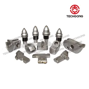 Techgong ferramentas cortadoras de asfalto, tungstênio, carboneto, cannametal, para corte, paletas de estrada