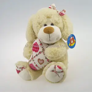 Peluche y oso de peluche con corazón, regalo de San Valentín