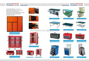 Établi de coffre <span class=keywords><strong>d</strong></span>'armoire à outils <span class=keywords><strong>d</strong></span>'<span class=keywords><strong>atelier</strong></span> en acier inoxydable bon marché de 96 pouces avec dessus en bois - Product Image 6