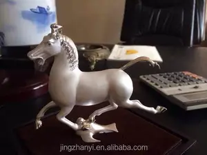 Fabriek Direct Zilveren Levensgrote Paard Sculptuur/Upscale Aanwezig --- Oem