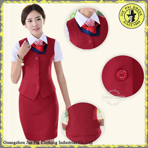 Diseño <span class=keywords><strong>de</strong></span> uniforme <span class=keywords><strong>de</strong></span> azafata <span class=keywords><strong>de</strong></span> aerolínea americana personalizado, uniformes <span class=keywords><strong>de</strong></span> azafata para niñas - Product Image 6