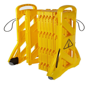 Crowd Control Barrier Super Quality Temporary Portable Crowd Control Yellow Expandable Extensible Retractable Safety Foldable Barrier