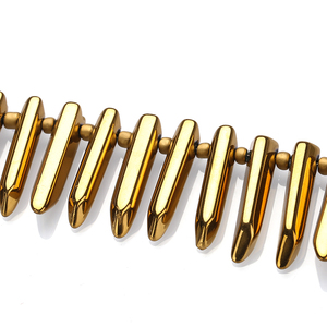 Cột Tinh Thể Tự Nhiên, Pha Lê Điểm Đá, Vàng Bọc Thạch Anh Sticks Điểm Hạt Không Đều - Product Image 3