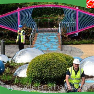 Esfera de bola hueca de acero para mirar al jardín al aire libre de gran tamaño de 1000mm/adorno de esfera de acero - Product Image 4