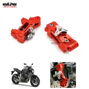 BJ-CA-YA003 For Yamaha FZ-07 MT-07 FZ MT 07 2013-2018 pair CNC Rear Axle Spindle Chain Adjuster Blocks with Bracket for Spool