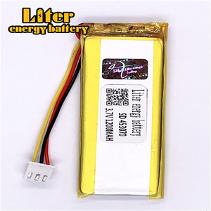 Socket 2.5-3 P 3.7 V 453070 1200 mah factory high quality lithium polymer battery rechargeable li-ion battery lipo - Product Image 1