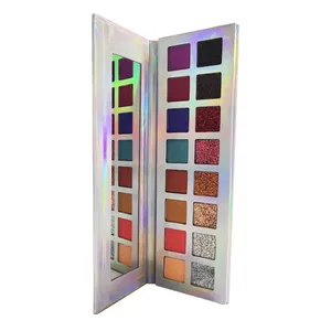 Goede Kwaliteit Cosmetica Prive Label16 Half Glitter Hlaf Shimmer Oogschaduw Make Geïmporteerd Groothandel Make-Up Kit