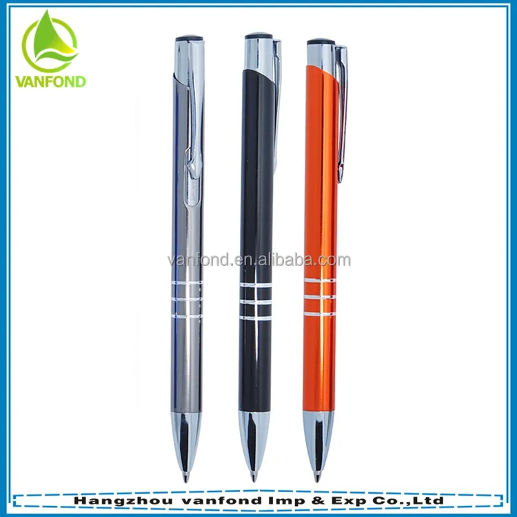 Kalem fabrika doğrudan sıcak satış promosyon metal tükenmez kalem yüzük