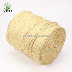 100% fibre de <span class=keywords><strong>sisal</strong></span> naturelle tressée torsadée épaisse <span class=keywords><strong>corde</strong></span> d'emballage de chanvre <span class=keywords><strong>couleur</strong></span> <span class=keywords><strong>corde</strong></span> de chanvre - Product Image 2