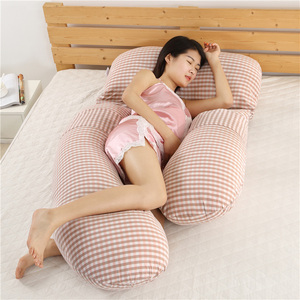 Grosir 100% Katun Nyaman Seluruh Tubuh Berbentuk F Bantal Bersalin Wanita Hamil Meringankan Nyeri Tidur Wanita Hamil - Product Image 5
