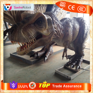 T-<span class=keywords><strong>rex</strong></span> dinosaurio paseo luz LED recursos dentro fibra Rock base niños jugar juegos mecánicos para la venta utilizado - Product Image 3