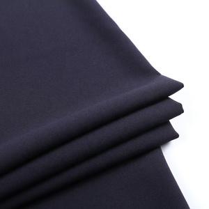 Tela de sarga fina tejida teñida lisa 100% rayón Black Air Jet Loom Jersey para camisa - Product Image 1