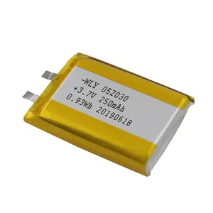 IEC62133 3.7v 220mah Rechargeable Lithium ion Battery 052030 for Mouse