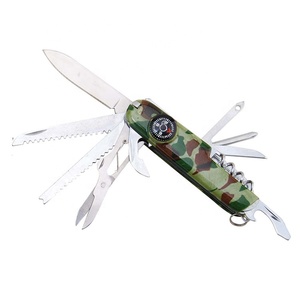 Camo-cuchillo de bolsillo de supervivencia, multifunción, con brújula, color - Product Image 6