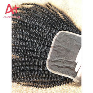 Bán Buôn 4X4 5X5 6X6 7X7 Ren Đóng Cửa 100% Human Mông Cổ <span class=keywords><strong>Kinky</strong></span> Xoăn Trinh Nữ Lớp Biểu Bì Phù Hợp Tóc Cổ Phiếu Lớn - Product Image 2