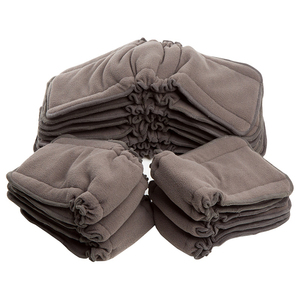 AnAnBaby Forros reutilizables lavables con refuerzos Insertos de pañales de algodón para bebés - Product Image 6