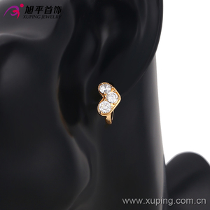 21137 nueva llegada elegante joyería de las mujeres estilo irlandés en forma de corazón pendientes del aro de <span class=keywords><strong>la</strong></span> piedra preciosa - Product Image 6