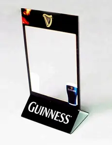 Factory produce high quality acrylic ornament type table tent holder and acrylic photo paper holder customized products