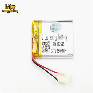 Polymer lithium battery rechargeable battery <span class=keywords><strong>3</strong></span>,7 V 282535 350 mAh Li ion storage battery - Product Image 4