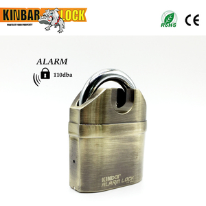Lucchetto <span class=keywords><strong>con</strong></span> <span class=keywords><strong>Allarme</strong></span> Kinbar, Serratura Robusta per Porte <span class=keywords><strong>con</strong></span> Sistema di Sicurezza - Product Image 4