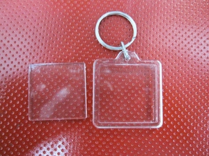 Chất Lượng Acrylic Trống Vòng Chìa Khóa Tùy Chỉnh Logo Nhựa Trong Suốt Chèn Ảnh Khung Hình <span class=keywords><strong>Keyring</strong></span> - Product Image 2