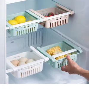 Bán sỉ tủ đông thực phẩm giá-Mini ABS Slide Bếp Tủ Lạnh Tủ Đông Không Gian Tiết Kiệm Tổ Chức Giá Lưu Trữ Kệ Phòng Tắm