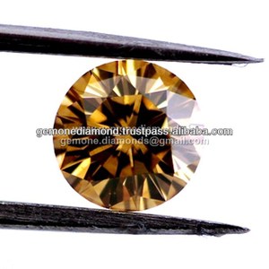 1.00 Carat Size Light Brown Color <b>Loose</b> <b>Moissanite</b> at Wholesale Price Fancy Color <b>Loose</b> <b>Moissanite</b> for Jewelry - Product Image 2