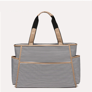 <span class=keywords><strong>Sac</strong></span> <span class=keywords><strong>à</strong></span> couches en cuir rayé pour bébé, fourre-tout <span class=keywords><strong>à</strong></span> la mode, de styliste, cool, en toile, nouvelle collection - Product Image 2