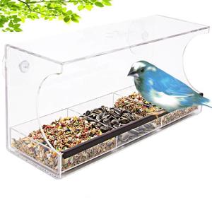 Alimentador de pájaros salvajes con bandeja extraíble, ventana a prueba de ardilla, plástico transparente personalizado, gran oferta - Product Image 3