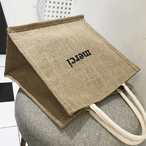 Tesco mariquita Murval bolso impreso personalizado arpillera de yute bolsa de compras Extra grande - Product Image 2