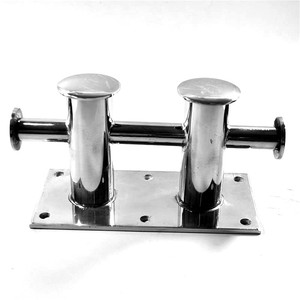 AISI 316 Acciaio Inossidabile del Grado Marino Doppio Yacht Deck Boat Croce Dock Paletto Luminoso - Product Image 1